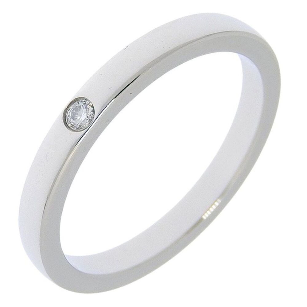 Cartier Wedding Ring Pt950 Platinum Diamond Ring Size 6